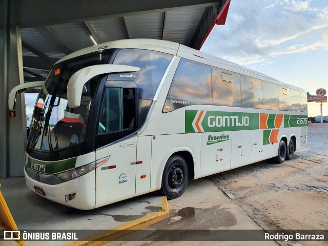 Empresa Gontijo de Transportes 21675 na cidade de Estiva, Minas Gerais, Brasil, por Rodrigo Barraza. Número da foto: #11113656.