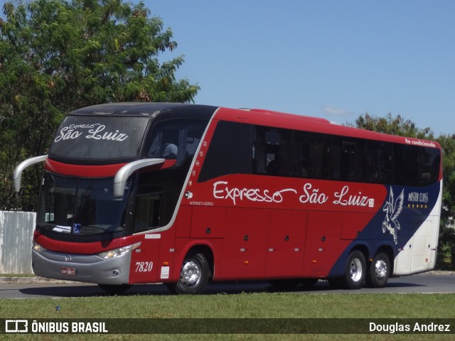 Expresso São Luiz 7820 na cidade de Brasília, Distrito Federal, Brasil, por Douglas Andrez. ID da foto: 11113903.