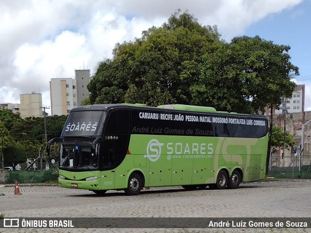 Soares Turismo e Fretamento 3552 na cidade de Fortaleza, Ceará, Brasil, por André Luiz Gomes de Souza. ID da foto: 11113749.