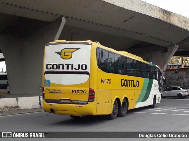 Empresa Gontijo de Transportes 14570 na cidade de Belo Horizonte, Minas Gerais, Brasil, por Douglas Célio Brandao. ID da foto: 11113331.