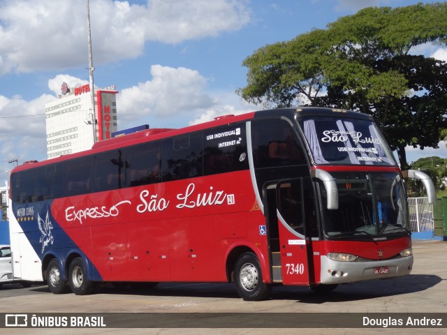 Expresso São Luiz 7340 na cidade de Goiânia, Goiás, Brasil, por Douglas Andrez. Número da foto: #11113860.