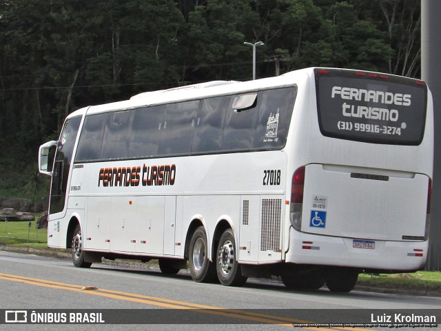 Fernandes Turismo 27018 na cidade de Juiz de Fora, Minas Gerais, Brasil, por Luiz Krolman. Número da foto: #11113881.