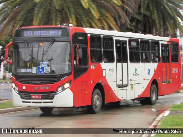 Itajaí Transportes Coletivos 2045 na cidade de Campinas, São Paulo, Brasil, por Henrique Alves de Paula Silva. ID da foto: 11113288.