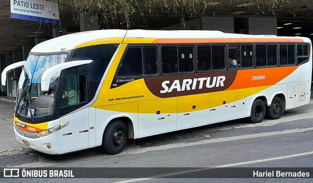 Saritur - Santa Rita Transporte Urbano e Rodoviário 26990 na cidade de Belo Horizonte, Minas Gerais, Brasil, por Hariel Bernades. Número da foto: #11113488.