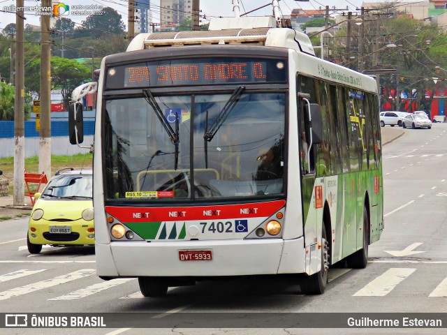 Next Mobilidade - ABC Sistema de Transporte 7402 na cidade de Santo André, São Paulo, Brasil, por Guilherme Estevan. ID da foto: 11113262.