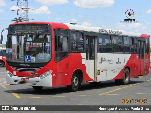 Expresso CampiBus 2242 na cidade de Campinas, São Paulo, Brasil, por Henrique Alves de Paula Silva. Número da foto: #11113350.