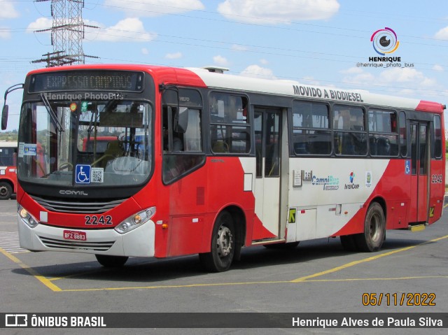 Expresso CampiBus 2242 na cidade de Campinas, São Paulo, Brasil, por Henrique Alves de Paula Silva. ID da foto: 11113350.