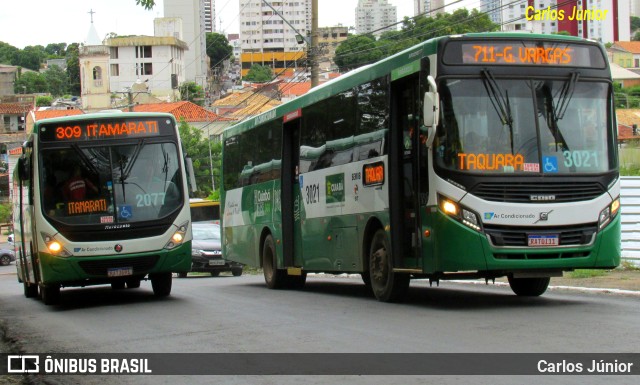 Expresso Caribus Transportes 3021 na cidade de Cuiabá, Mato Grosso, Brasil, por Carlos Júnior. ID da foto: 11115847.