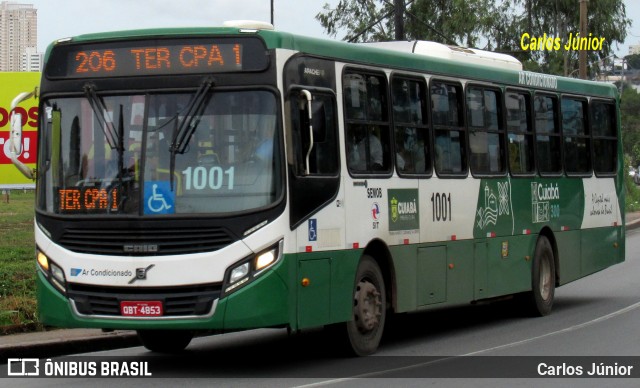 Viação Paraense Cuiabá Transportes 1001 na cidade de Cuiabá, Mato Grosso, Brasil, por Carlos Júnior. Número da foto: #11115592.