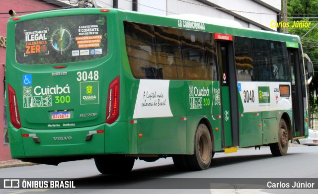 Expresso Caribus Transportes 3048 na cidade de Cuiabá, Mato Grosso, Brasil, por Carlos Júnior. ID da foto: 11115814.