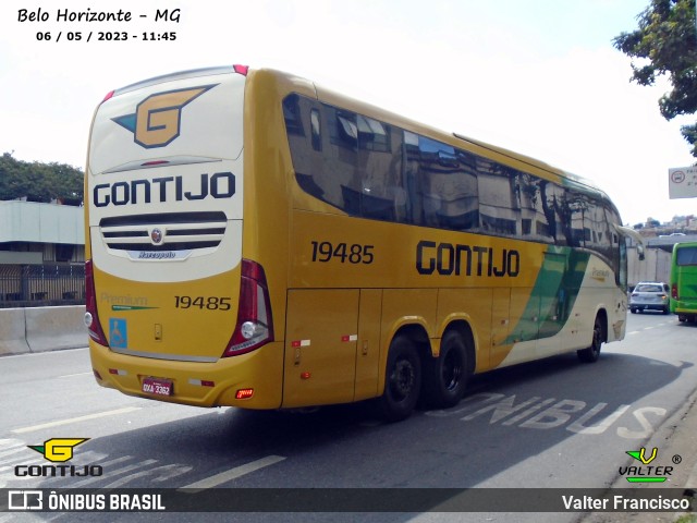 Empresa Gontijo de Transportes 19485 na cidade de Belo Horizonte, Minas Gerais, Brasil, por Valter Francisco. ID da foto: 11114893.