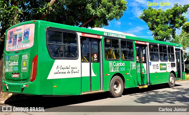 Viação Paraense Cuiabá Transportes 1115 na cidade de Cuiabá, Mato Grosso, Brasil, por Carlos Júnior. ID da foto: 11115671.