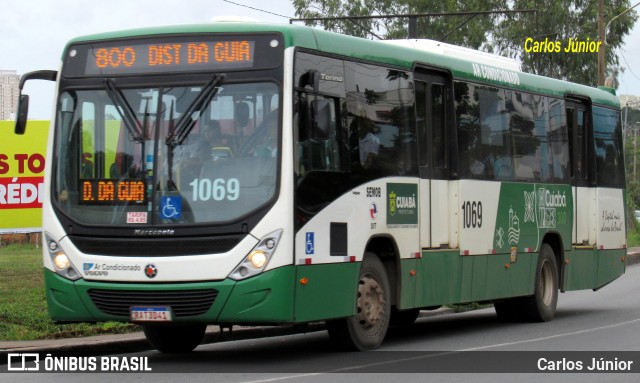 Viação Paraense Cuiabá Transportes 1069 na cidade de Cuiabá, Mato Grosso, Brasil, por Carlos Júnior. Número da foto: #11115612.