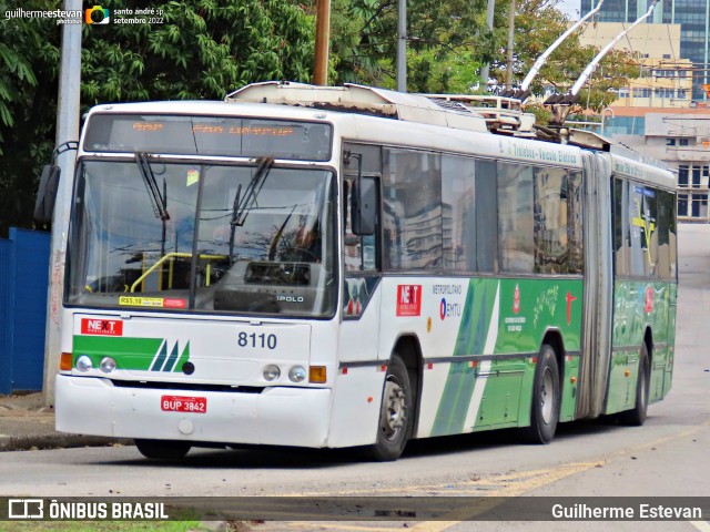 Next Mobilidade - ABC Sistema de Transporte 8110 na cidade de Santo André, São Paulo, Brasil, por Guilherme Estevan. ID da foto: 11115054.