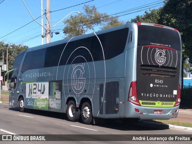 Viação Garcia 8545 na cidade de Porto Alegre, Rio Grande do Sul, Brasil, por André Lourenço de Freitas. Número da foto: #11115862.