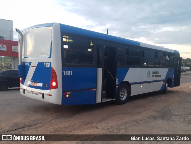 Transvida Transporte Coletivo 1831 na cidade de Ji-Paraná, Rondônia, Brasil, por Gian Lucas  Santana Zardo. Número da foto: #11117395.
