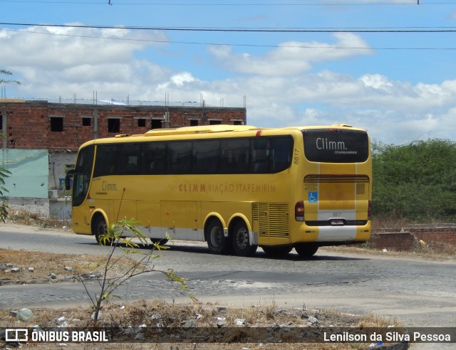 Viação Itapemirim 8817 na cidade de Caruaru, Pernambuco, Brasil, por Lenilson da Silva Pessoa. ID da foto: 11117981.