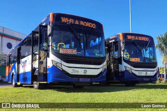 CMT - Consórcio Metropolitano Transportes 206 na cidade de Várzea Grande, Mato Grosso, Brasil, por Leon Gomes. ID da foto: 11116851.