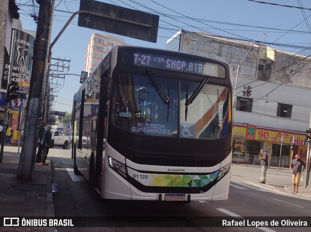 Viação Guaianazes 01 120 na cidade de Santo André, São Paulo, Brasil, por Rafael Lopes de Oliveira. Número da foto: #11117302.