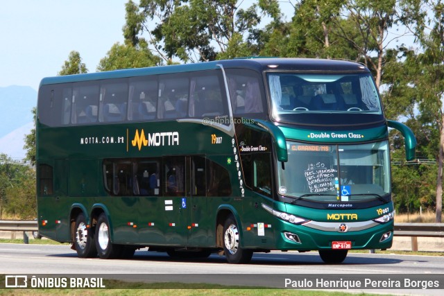 Viação Motta 19007 na cidade de Seropédica, Rio de Janeiro, Brasil, por Paulo Henrique Pereira Borges. Número da foto: #11118017.