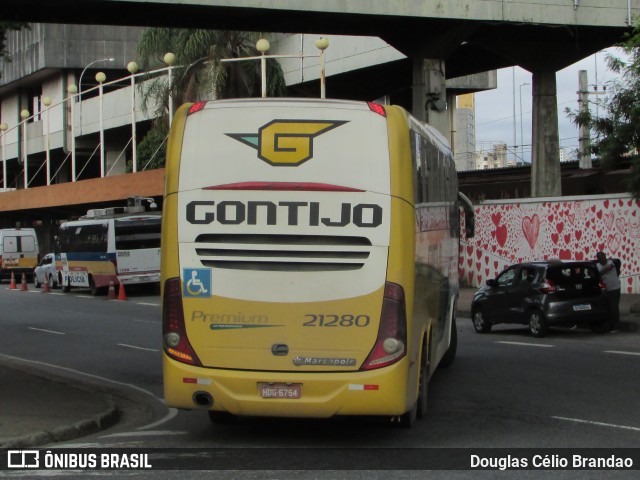 Empresa Gontijo de Transportes 21280 na cidade de Belo Horizonte, Minas Gerais, Brasil, por Douglas Célio Brandao. Número da foto: #11117205.