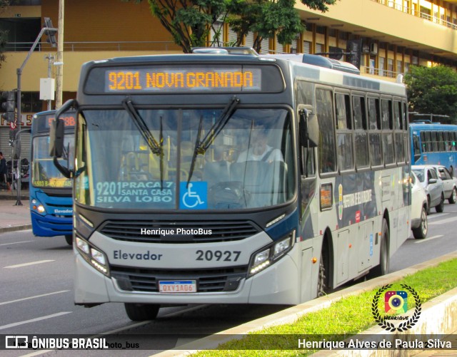 Viação Getúlio Vargas 20927 na cidade de Belo Horizonte, Minas Gerais, Brasil, por Henrique Alves de Paula Silva. ID da foto: 11116898.