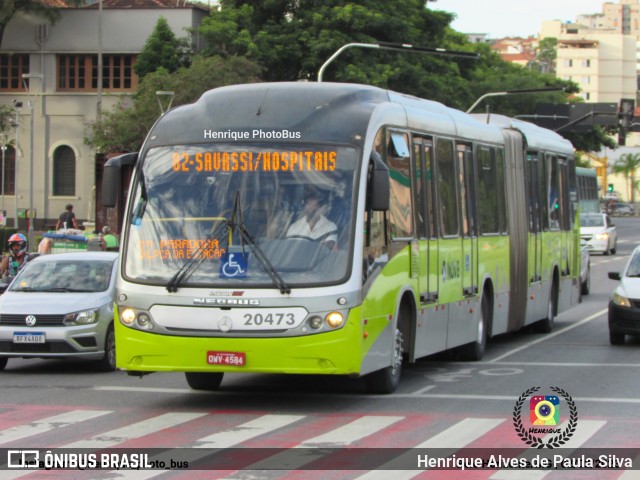 Viação Getúlio Vargas 20473 na cidade de Belo Horizonte, Minas Gerais, Brasil, por Henrique Alves de Paula Silva. ID da foto: 11116902.