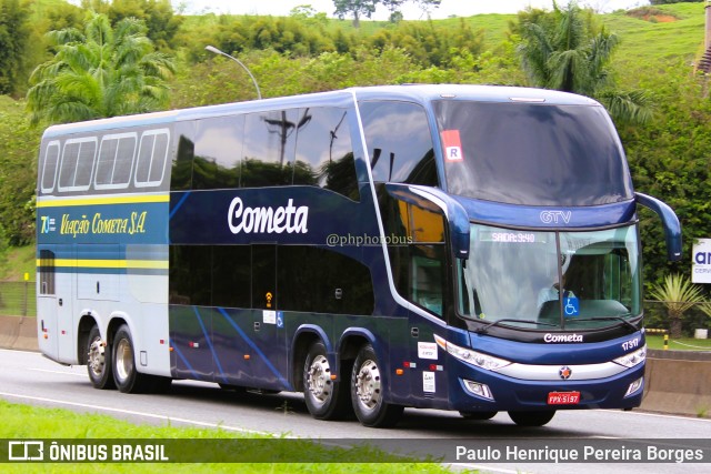 Viação Cometa 17317 na cidade de Piraí, Rio de Janeiro, Brasil, por Paulo Henrique Pereira Borges. ID da foto: 11117928.