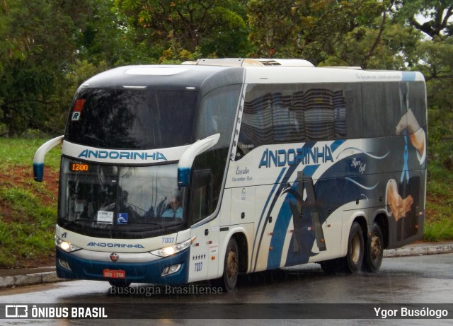 Empresa de Transportes Andorinha 7007 na cidade de Brasília, Distrito Federal, Brasil, por Ygor Busólogo. ID da foto: 11117652.