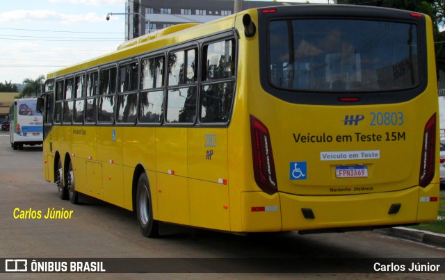 HP Transportes Coletivos 20803 na cidade de Goiânia, Goiás, Brasil, por Carlos Júnior. Número da foto: #11117607.