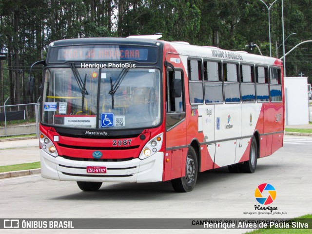 Itajaí Transportes Coletivos 2987 na cidade de Campinas, São Paulo, Brasil, por Henrique Alves de Paula Silva. Número da foto: #11116881.