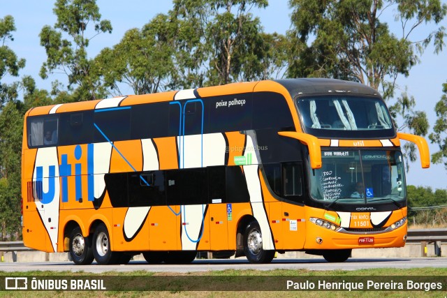 UTIL - União Transporte Interestadual de Luxo 11501 na cidade de Seropédica, Rio de Janeiro, Brasil, por Paulo Henrique Pereira Borges. Número da foto: #11117998.