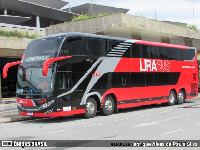 Lirabus 23103 na cidade de Guarulhos, São Paulo, Brasil, por Henrique Alves de Paula Silva. Número da foto: #11116883.