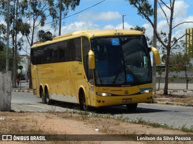 Viação Itapemirim 8651 na cidade de Caruaru, Pernambuco, Brasil, por Lenilson da Silva Pessoa. ID da foto: 11117717.