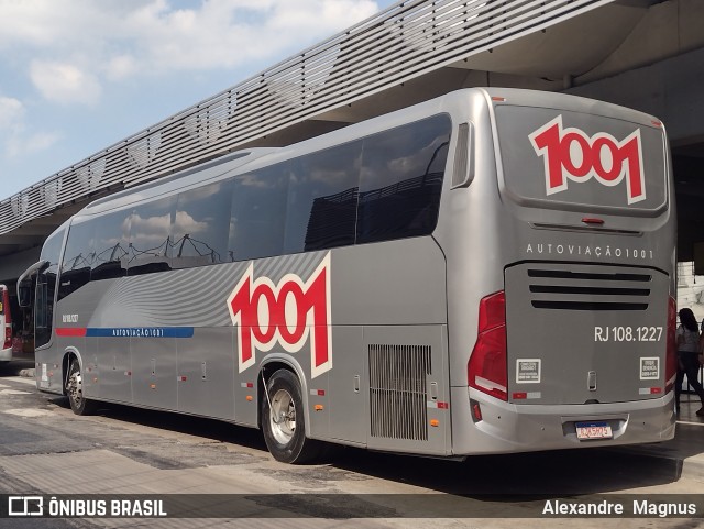 Auto Viação 1001 RJ 108.1227 na cidade de Rio de Janeiro, Rio de Janeiro, Brasil, por Alexandre  Magnus. ID da foto: 11117719.