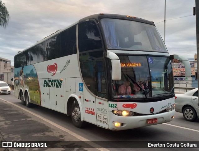 Eucatur - Empresa União Cascavel de Transportes e Turismo 4432 na cidade de Cariacica, Espírito Santo, Brasil, por Everton Costa Goltara. ID da foto: 11118877.