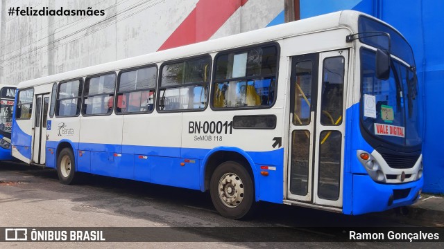 Transportes Barata BN-00011 na cidade de Ananindeua, Pará, Brasil, por Ramon Gonçalves. Número da foto: #11121162.