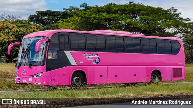 TRACOPA - Transportes Costarricenses Panameños 51 na cidade de Alajuela, Alajuela, Costa Rica, por Andrés Martínez Rodríguez. ID da foto: 11121156.