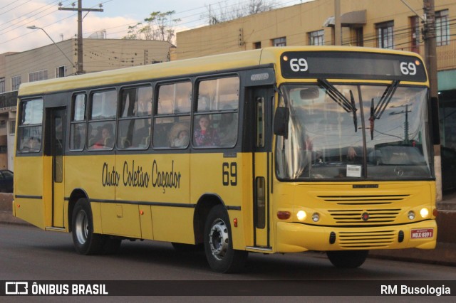 Auto Coletivo Caçador 69 na cidade de Caçador, Santa Catarina, Brasil, por RM Busologia. ID da foto: 11120673.