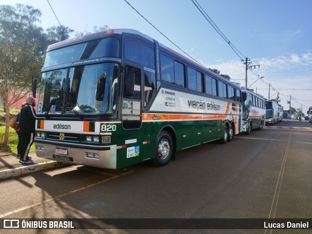 Viação Edilson 820 na cidade de Lavras, Minas Gerais, Brasil, por Lucas Daniel. Número da foto: #11121023.