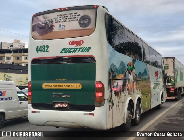 Eucatur - Empresa União Cascavel de Transportes e Turismo 4432 na cidade de Cariacica, Espírito Santo, Brasil, por Everton Costa Goltara. Número da foto: #11118879.