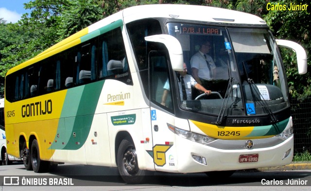 Empresa Gontijo de Transportes 18245 na cidade de São Paulo, São Paulo, Brasil, por Carlos Júnior. ID da foto: 11121165.