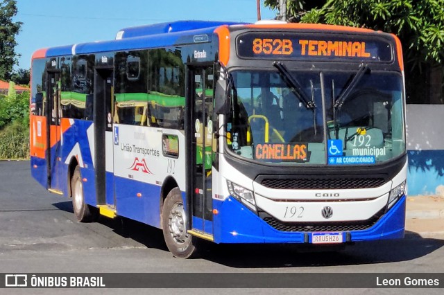 União Transportes 192 na cidade de Cuiabá, Mato Grosso, Brasil, por Leon Gomes. Número da foto: #11120055.