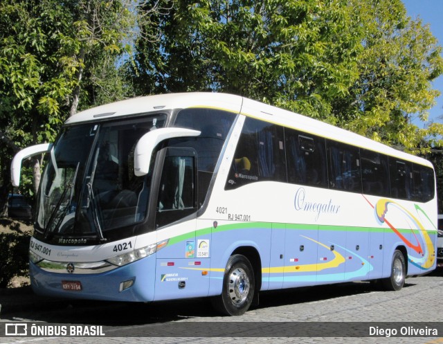 Omegatur RJ 947.001 (4021) na cidade de Petrópolis, Rio de Janeiro, Brasil, por Diego Oliveira. ID da foto: 11124162.