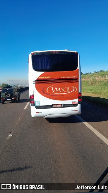 ViaSol Transportes Rodoviários 109038 na cidade de Araras, São Paulo, Brasil, por Jefferson Luiz. Número da foto: #11122615.