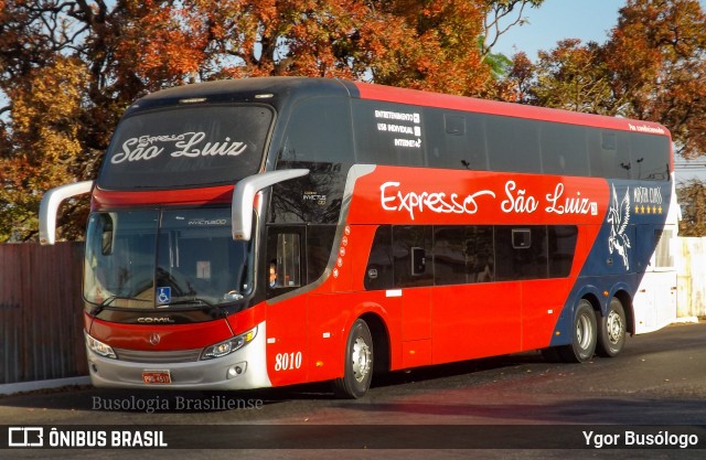 Expresso São Luiz 8010 na cidade de Brasília, Distrito Federal, Brasil, por Ygor Busólogo. Número da foto: #11123170.