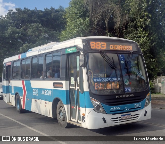 Auto Viação Jabour D86010 na cidade de Rio de Janeiro, Rio de Janeiro, Brasil, por Lucas Machado. Número da foto: #11122595.