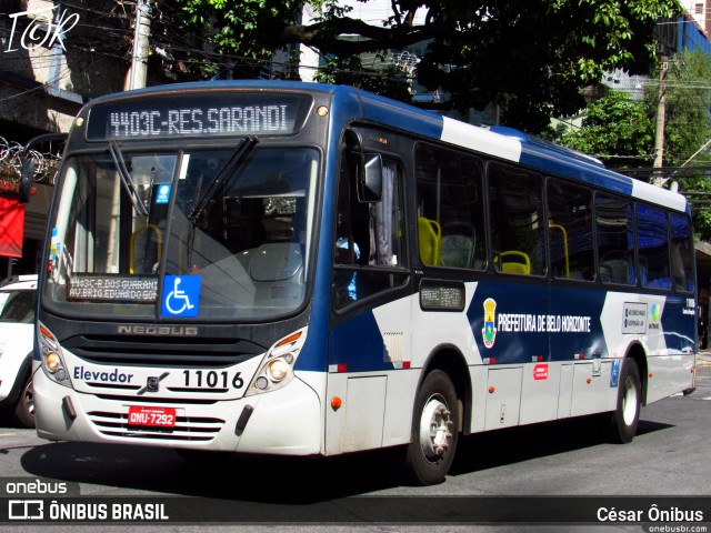 Pampulha Transportes > Plena Transportes 11016 na cidade de Belo Horizonte, Minas Gerais, Brasil, por César Ônibus. Número da foto: #11126548.