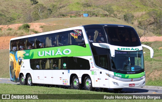 Empresa União de Transportes 4188 na cidade de Aparecida, São Paulo, Brasil, por Paulo Henrique Pereira Borges. ID da foto: 11126381.