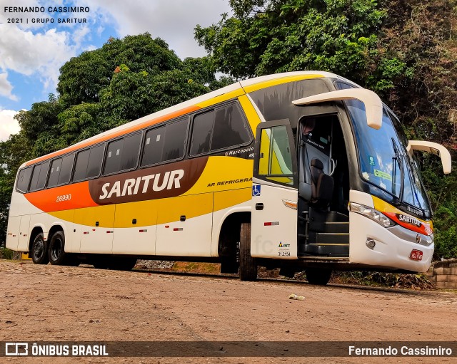 Saritur - Santa Rita Transporte Urbano e Rodoviário 26990 na cidade de Belo Horizonte, Minas Gerais, Brasil, por Fernando Cassimiro. Número da foto: #11124881.